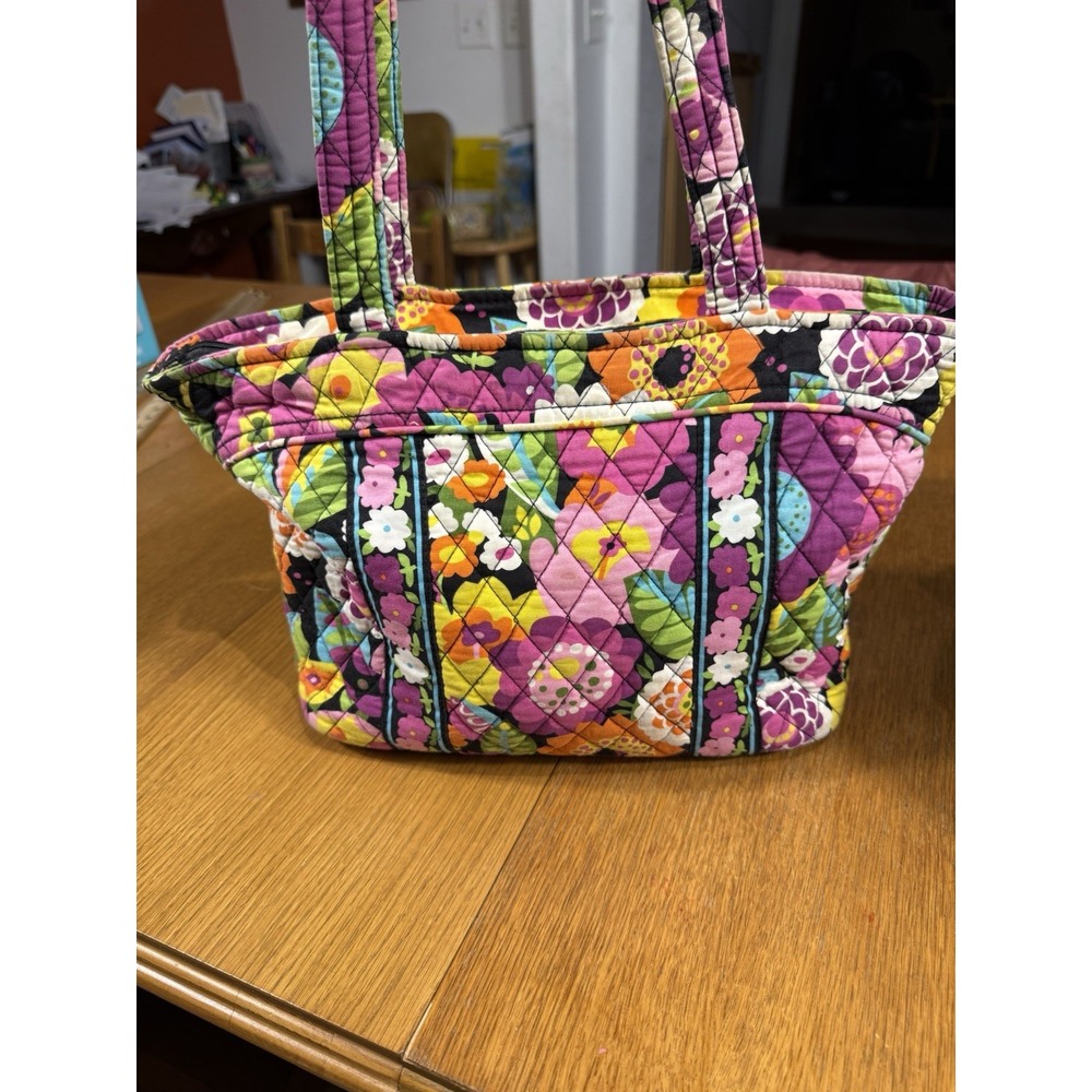 Vera Bradley Small Zipper Tote Viva La Vera Retired Y2K Quilted Floral Bag